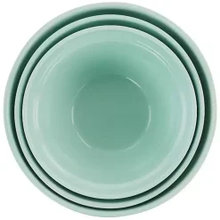 Martha Stewart Mint Stoneware Bowls, Set of 3