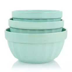 Martha Stewart Mint Stoneware Bowls, Set of 3