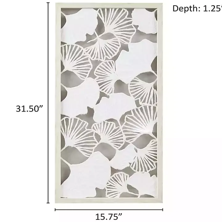 Martha Stewart Rice Paper Ginkgo Leaf Wall Plaque