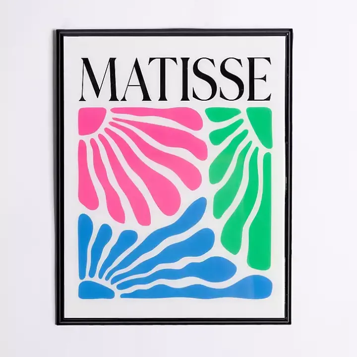 Matisse Tricolor Floral Wall Plaque