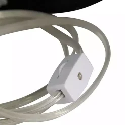 Matte Black Ombre Textured Table Lamp, 23 in.