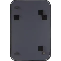Matte Black Rectangular Wall Mirror