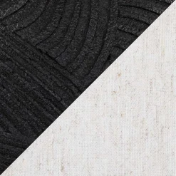 Matte Black Round Kona Table Lamps, Set of 2