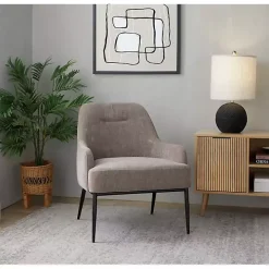 Matte Black Round Kona Table Lamps, Set of 2