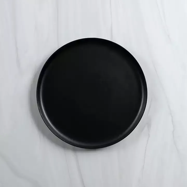 Matte Black Simple Things Salad Plate