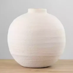 Matte Eggshell Rotund Vase