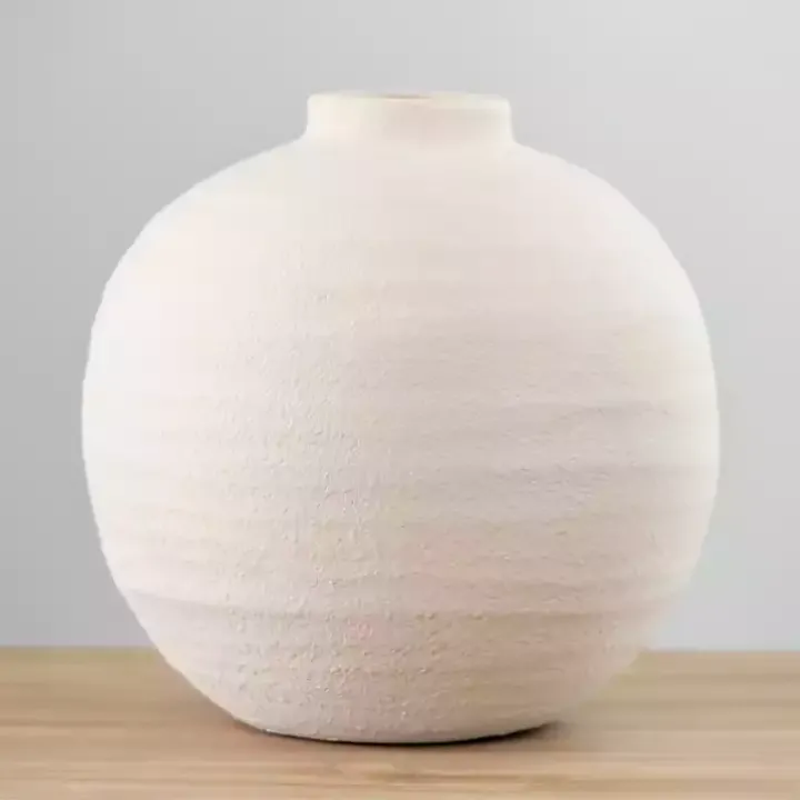 Matte Eggshell Rotund Vase