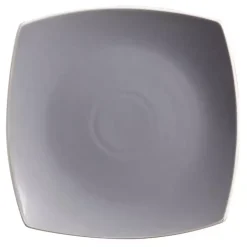 Matte Gray and Black 16-pc. Dinnerware Set