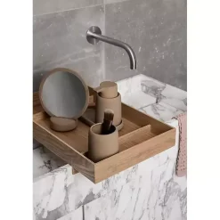 Matte Tan Modernity Ceramic Soap Dispenser