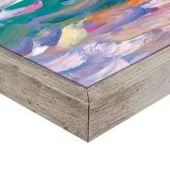 Mediterranean Sunset Framed Canvas Art Print