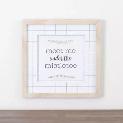 Meet Me Under The Mistletoe Wall Plaque