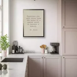 Memory Dr. Seuss Quote Framed Art Print