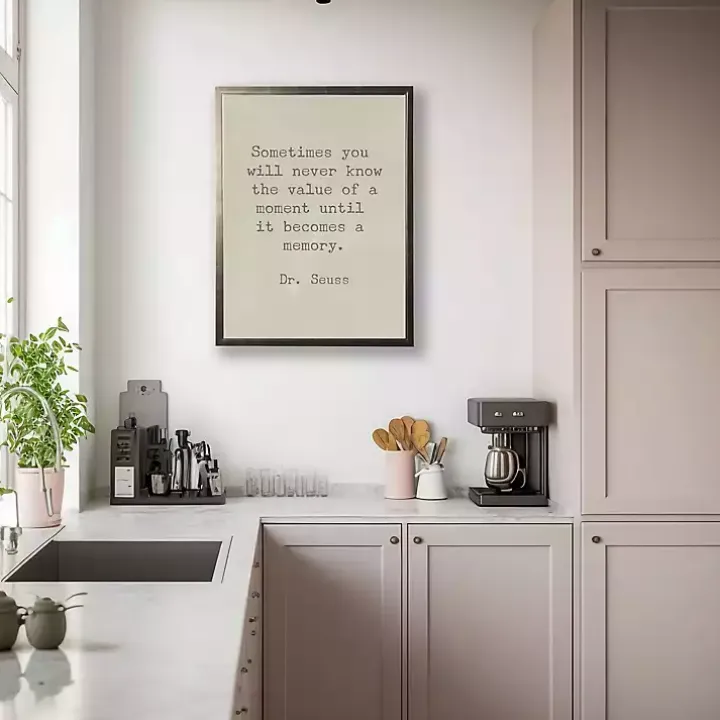 Memory Dr. Seuss Quote Framed Art Print
