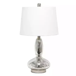 Mercury Glass Curvy Table Lamp