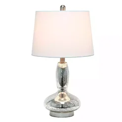Mercury Glass Curvy Table Lamp