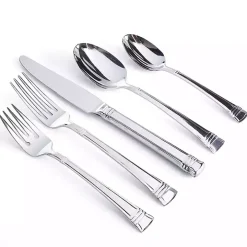 Mercutio Lines Stainless Steel 20-pc. Flatware Set