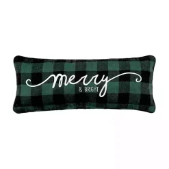 Merry and Bright Buffalo Check Lumbar Pillow