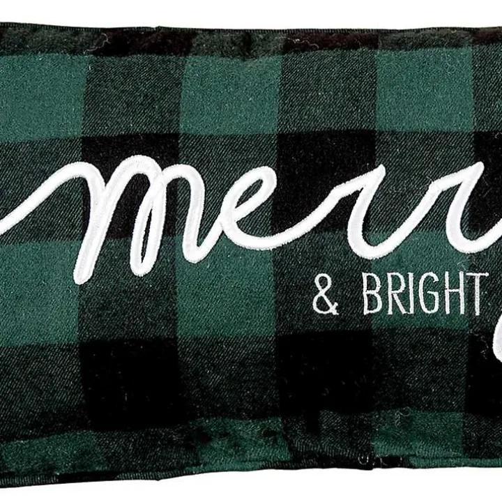 Merry and Bright Buffalo Check Lumbar Pillow