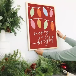 Merry and Bright Lights Wall Plaque