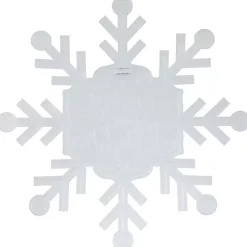 Merry and Bright Snowflake Wall Plaque