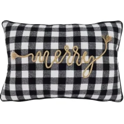 Merry Buffalo Plaid Lumbar Pillow