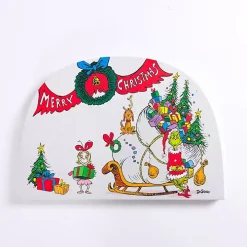 Merry Christmas Grinch Canvas Wall Plaque