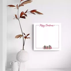 Merry Christmas Pink Trees Dry Erase Board