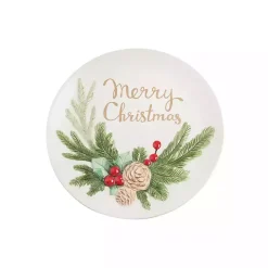 Merry Christmas Round Serving Platter