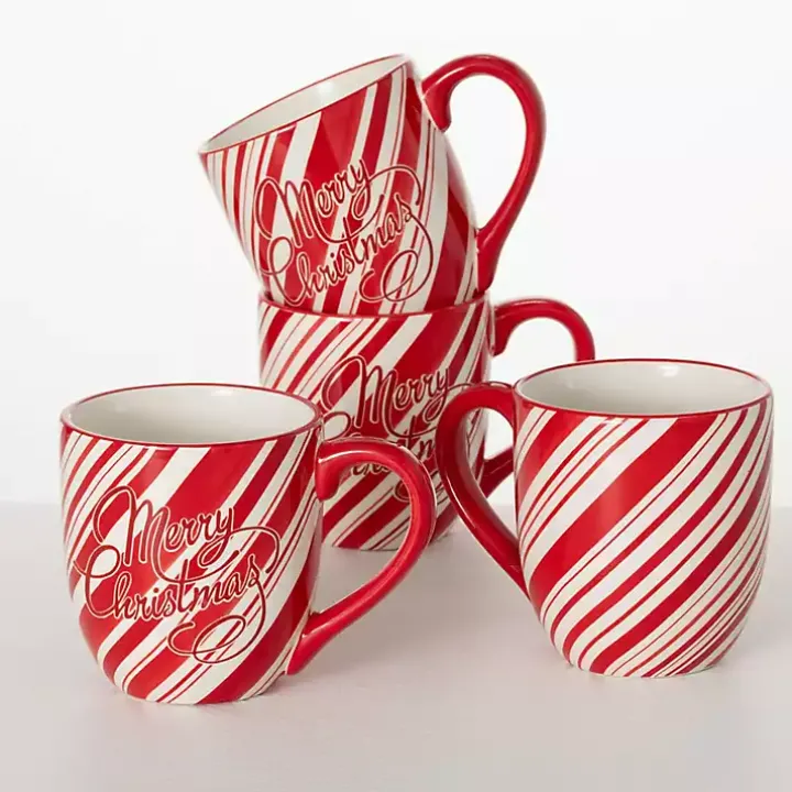 Merry Christmas Script Mugs, Set of 2