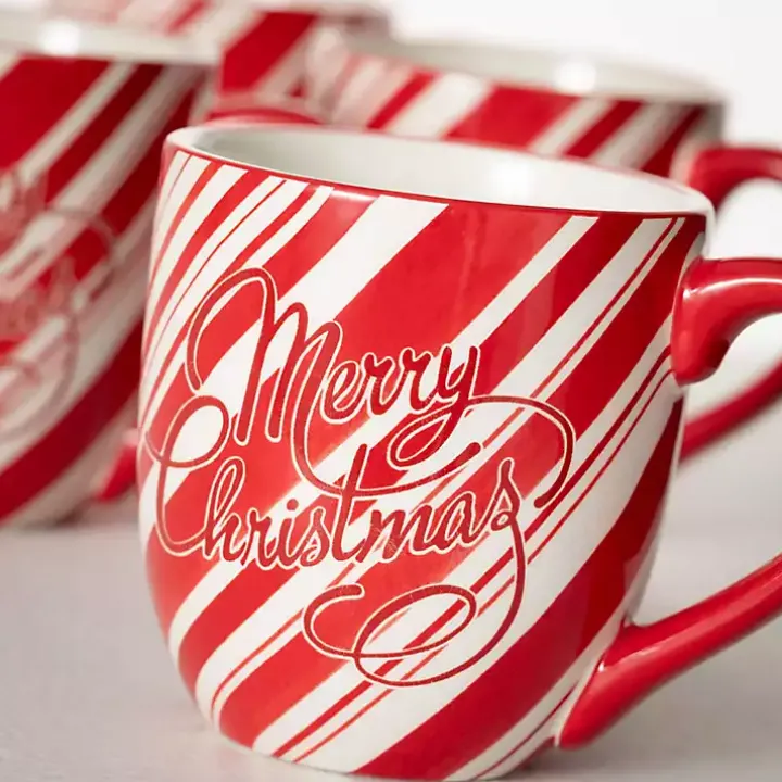 Merry Christmas Script Mugs, Set of 2