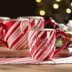 Merry Christmas Script Mugs, Set of 2