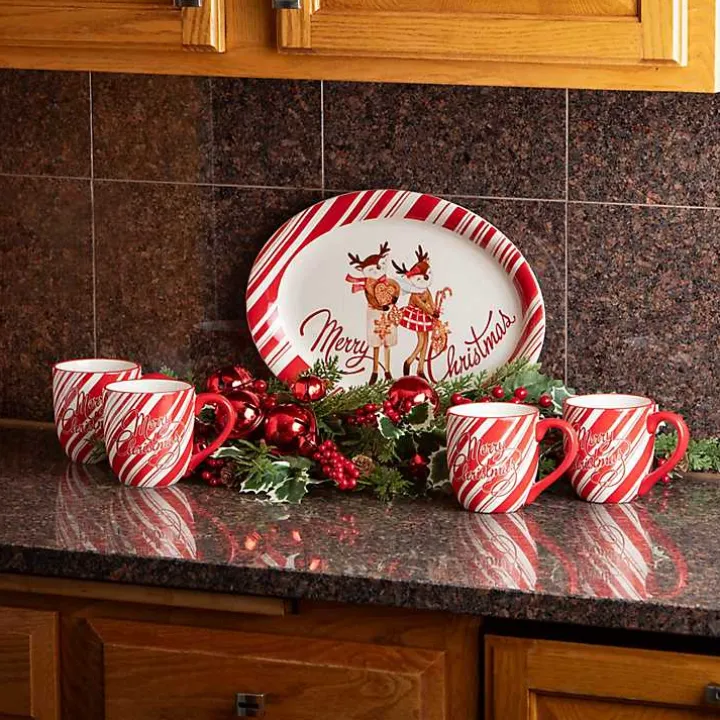 Merry Christmas Script Mugs, Set of 2