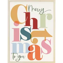 Merry Christmas to You Wall Plaque