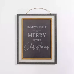 Merry Little Christmas Hanging Wall Plaque
