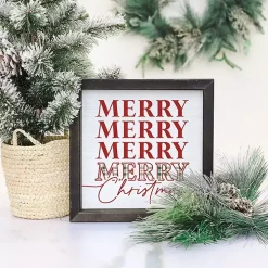 Merry Merry Christmas Wall Plaque