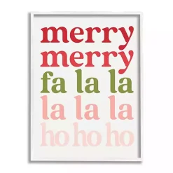 Merry Merry Fa La La Wall Plaque