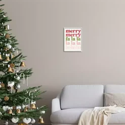 Merry Merry Fa La La Wall Plaque