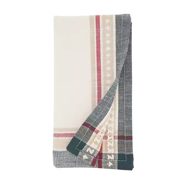 Merry Pines Cotton Napkins, Set of 4