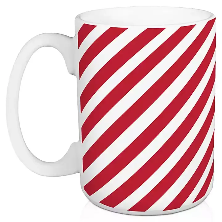 Merry Stripes Mugs, Set of 2