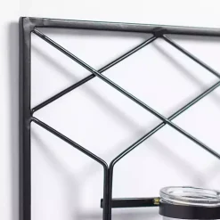 Metal Wire and Bottles Wall Plaque