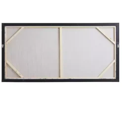 Metallic Gold Abstract Field Framed Canvas Print