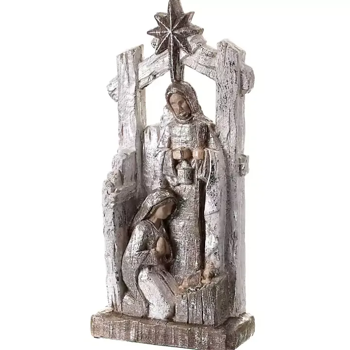 Metallic Holy Family Nativity