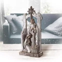 Metallic Holy Family Nativity