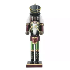 Metallic Nutcracker Drummer Figurine