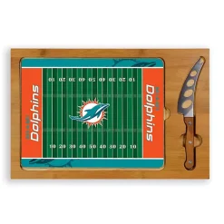 Miami Dolphins Cutting Board & Knife Set