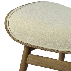 Mid-Century Modern Saddle Seat Ottoman