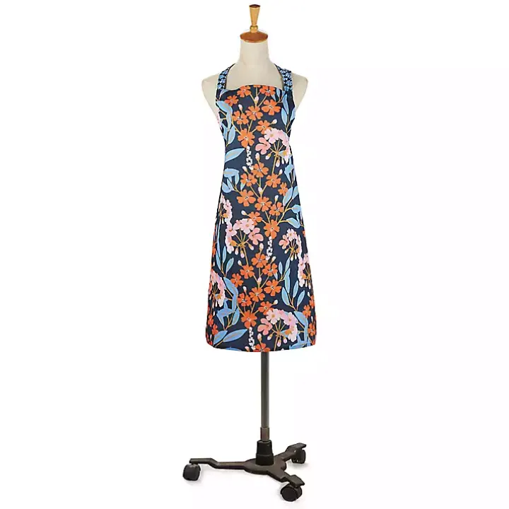 Midnight Floral Bistro Apron