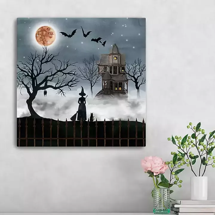 Midnight Mansion Canvas Art Print
