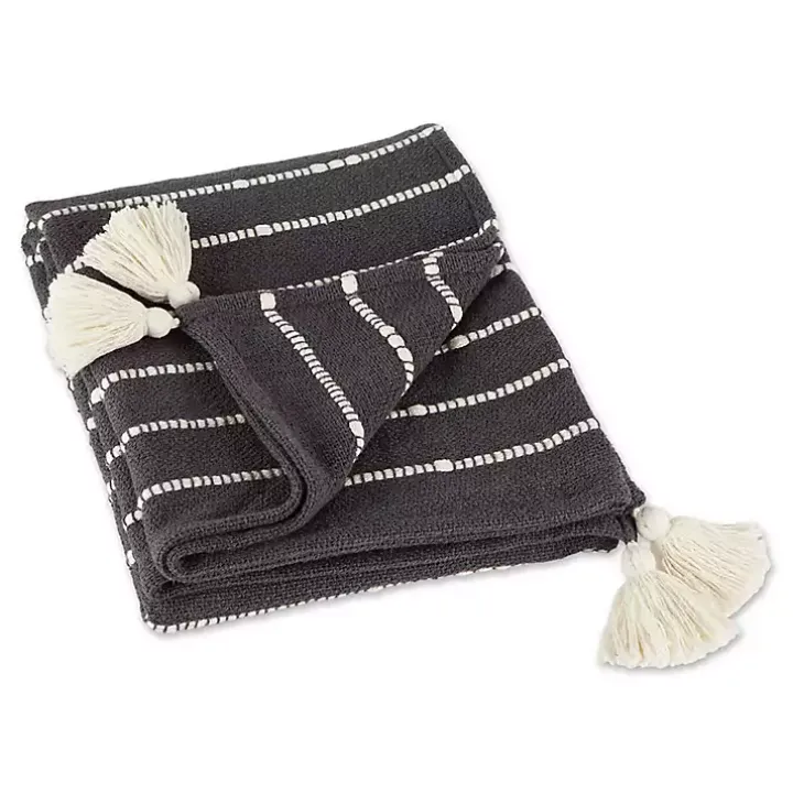 Mineral Slub Stripe Decorative Throw