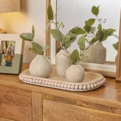 Mini Ceramic Natural Textured Vase, 5 in.